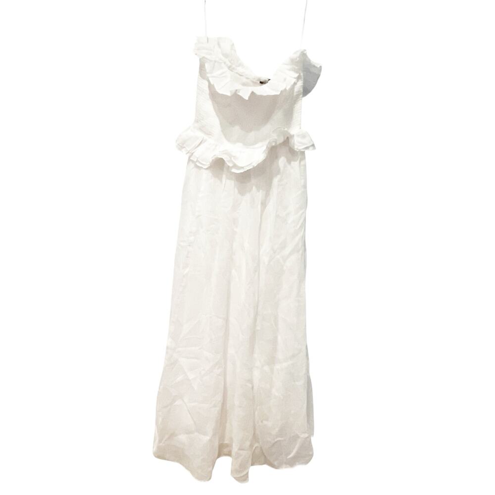 J. Crew Women's Lined Ravenna Dress Sleeveless in Ramie White Size Small NWT - Picture 6 of 12